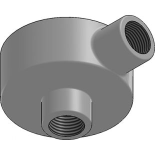 20mm Galvanised Conduit Terminal Back Outlet Box